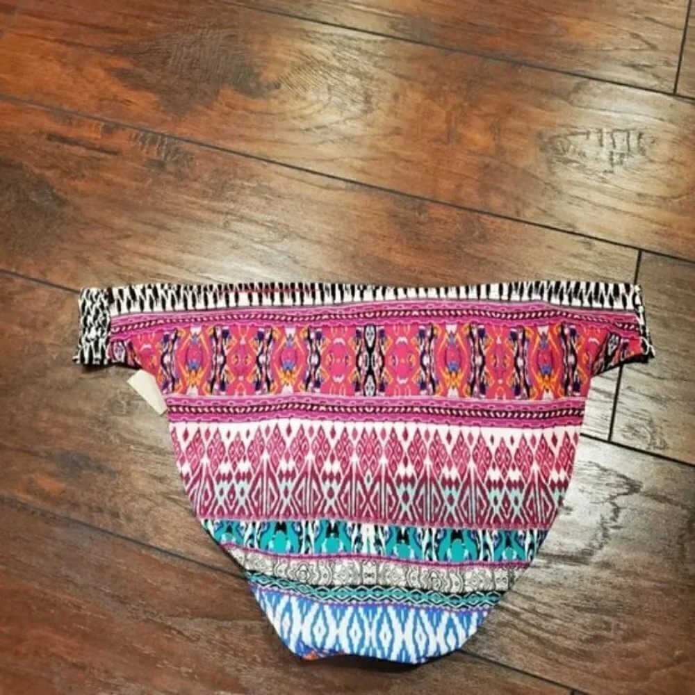 NWT Riviera Stripe Tab Side Hipster swim Bottom